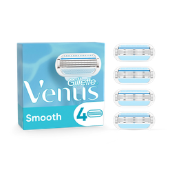 Venus Razor Blades, Smooth 3 Blade Women’s Razor Blades X4