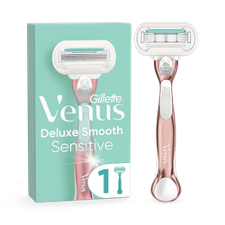 Venus Deluxe Smooth Sensitive RoseGold Razor - 1 Blade