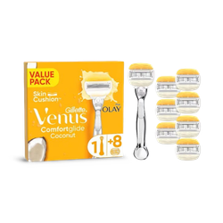 Venus ComfortGlide Coconut with Olay Platinum Handle + 8 Blades