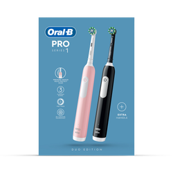 Oral-B Pro Series 1 Pink & Black Electric Toothbrushes, Designed By Braun