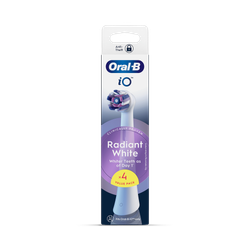 Oral-B iO Series Radiant White, Original Brush Heads for Teeth Whitening , 4
