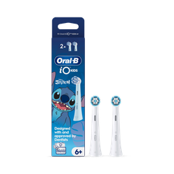 Oral-B iO Kids 6+ Disney Stitch Electric Toothbrush Head, Gentle on wobbly teeth & gums, 2