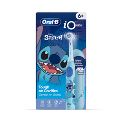 Oral-B iO Kids Disney Stitch Electric Toothbrush, 1 Toothbrush Head, 1 Travel Case