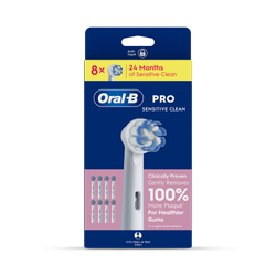 Oral-B Pro Sensitive Clean Toothbrush Heads, 8 Counts