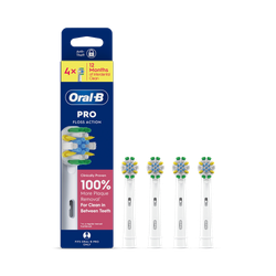 Oral-B Pro Floss Action Toothbrush Heads, 4 Counts