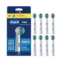 Oral-B Pro Precision Clean Toothbrush Heads, 8 Counts
