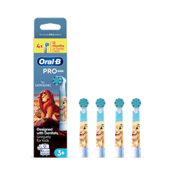 Oral-B PRO Kids Toothbrush Head, Featuring Disney The Lion King for Ages 3+, Pack of 4