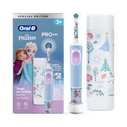 Oral-B Pro Kids Electric Toothbrush, 1 Handle Disney Frozen, 1 Toothbrush Head, 1 Travel Case