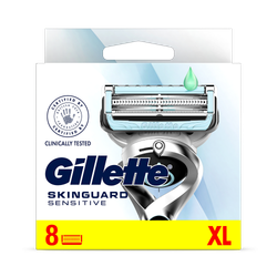 Gillette SkinGuard Sensitive Razor Blade Refills for Men,  8 Blades