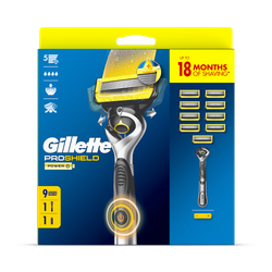 Gillette ProShield Power Razor For Men, 1 Gillette Razor,