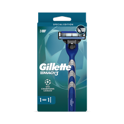 Gillette Mach3 Razor For Men, 1 Gillette Razor, 1 Razor Blade Refill