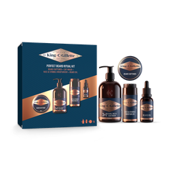King C. Gillette Men's Perfect Beard Ritual Kit Beard Stubble Gift Set
