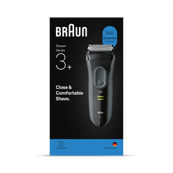 Braun Series 3+ Electric Shaver, Dry, 3000S, Grey
