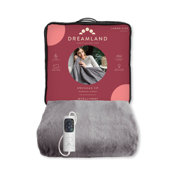 Dreamland Snuggle Up Electric Warming Throw - Grey