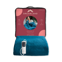 Dreamland Snuggle Up Electric Warming Throw - Teal