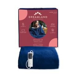 Dreamland Snuggle Up Electric Warming Throw - Navy