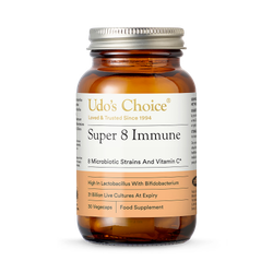 Udo's Choice Super 8 Immune - 8 Microbiotic Strains + Vit C - 30's