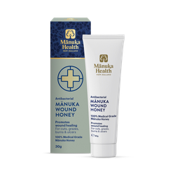 Manuka Health NZ 100% Medical Grade Antibacterial Manuka Wound Honey - 30g Tube
