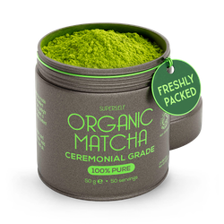 SuperSelf Organic Matcha Green Tea Powder Ceremonial Grade 50g