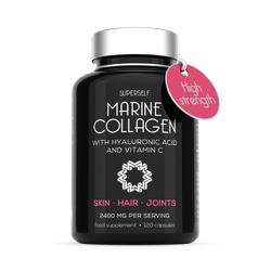 SuperSelf Marine Collagen with Hyaluronic Acid & Vitamin C 2200mg 120 Capsules