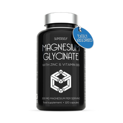 SuperSelf Magnesium Glycinate 1500mg with Zinc & Vitamin B6 120 Capsules