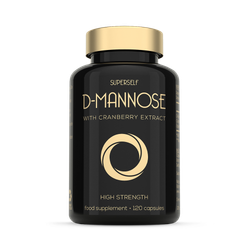 SuperSelf D-Mannose with Cranberry 1000mg 120 Capsules