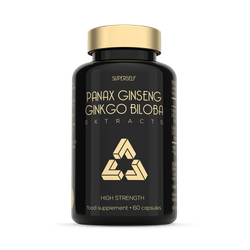 SuperSelf Korean Panax Ginseng with Ginkgo Biloba 60 Capsules