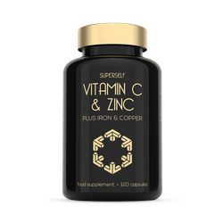 SuperSelf Vitamin C 1000mg with Zinc, Iron, Copper 120 Capsules