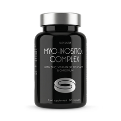 SuperSelf Myo-Inositol Complex 2000mg with Zinc, Folic Acid, Vitamin B6 & Chromium 90 Vegan Capsules