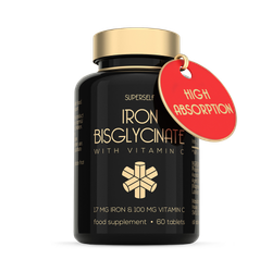 SuperSelf Gentle Iron 17mg with Vitamin C 60 Capsules