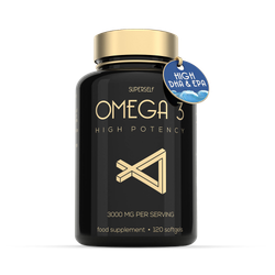 SuperSelf Fish Oil Omega-3 3000mg Triple Strength 120 Softgels