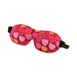 Contoured Sleep Mask - Heart Sweets