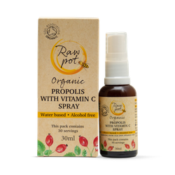 Raw Pot Organic Propolis with Vitamin C Spray
