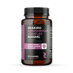 Reakiro 4 Mushroom Complex Berry 8000 mg 60 Gummies