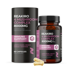 Reakiro 4 Mushroom Complex 8000 mg 60 Capsules