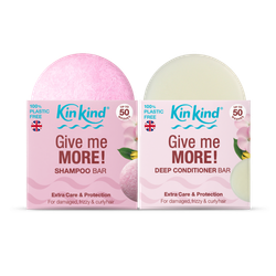 KinKind Give me MORE! Shampoo and Conditioner Bar Set