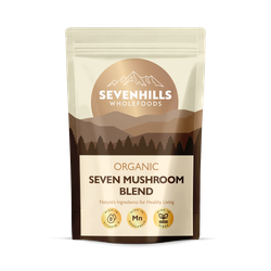 Organic 7 Mushroom Blend Powder (Reishi, Chaga, Shiitake, Maitake, Lion’s Mane, Cordyceps, Tremella)