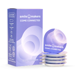 Come Connected Ultra-thin, Natural, Vegan Condoms 100% Natural Rubber Latex 10pc