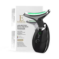 Erth Skin London  AGE -DEFYING FACE AND NECK MASSAGER Black