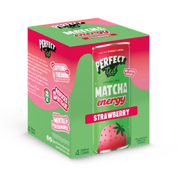 PerfectTed Matcha Energy Strawberry 4 x 250 ml
