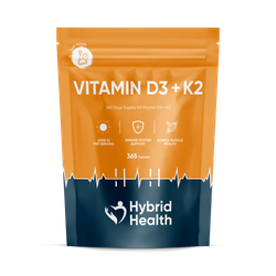 Hybrid Health Vitamin D3 + K2 365 Tablets