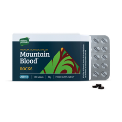 Nature Provides Mountain Blood® Rocks (200mg) Premium Shilajit 120 Tablets