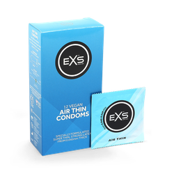EXS Air Thin Condoms Vegan Latex Condoms 12 Pack