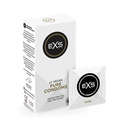 EXS Pure Condoms Ethical Vegan Latex 12 Pack