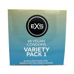 EXS Variety Condom Pack 1 Latex Vegan 48 Pack