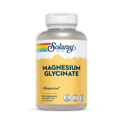 Solaray Magnesium Glycinate 350mg – High Strength Magnesium Bisglycinate, 120 Capsules