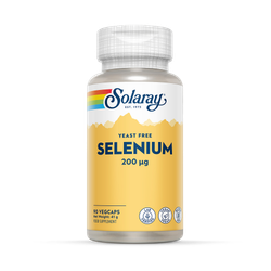 Solaray Selenium 200mcg, Hair, Nails, Immune & Thyroid Support - 90 Vegan Capsules