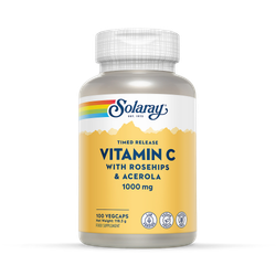 Solaray Vitamin C 1000mg Time Release Formula 100 Capsules