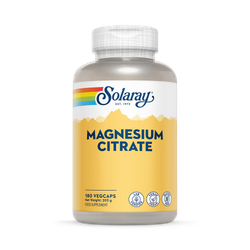 Solaray Magnesium Citrate 400mg Elemental Magnesium per Serving 180 Capsules
