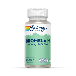Solaray Bromelain 1000mg, Pineapple Enzyme & Digestive Support - 60 Vegan Capsules